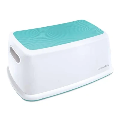 Image of Dreambaby Easy up Premium Step Stool Anti Slip Base Pads and Sure Grip Ripple Textured Topper Designed to Support 145kg for Toddlers, Kids Adults Aqua