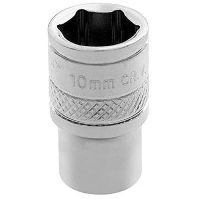 Image of Draper HI TORQ� 6 Point Socket, 1/4&quot; Sq. Dr., 10mm