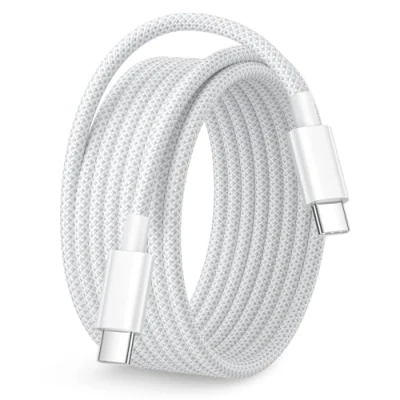 Image of 100W USB C to cable 3M, Type Charger Fast Charging 3M Braided Extra Long iPhone Wire Lead for 16e 15 16 Pro Max/Plus, iPad Pro/Air, MacBook Samsung S25/S24