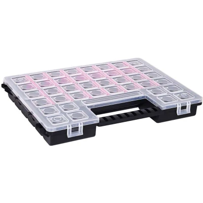 Image of vidaXL Assortment Boxes 5 pcs with Adjustable Dividers 385x283x50 mm Plastic