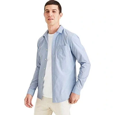 Image of Dockers Men&#039;s Original Shirt Slim, End On Delft, XS