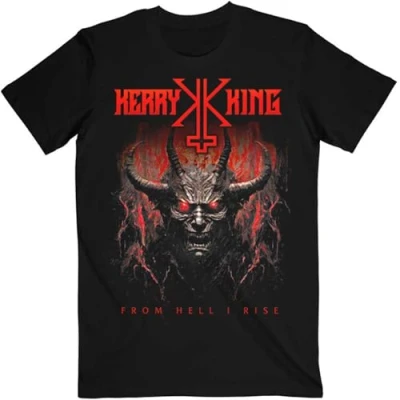 Image of Rock Off officially licensed products Kerry King from Hell I Rise Cover T Shirt L Black