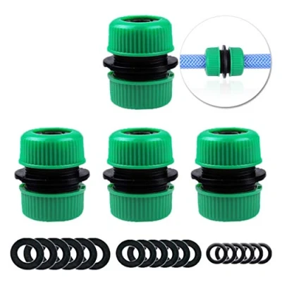 Image of YAAVAAW 4 Pack 1/2 inch(12.5mm) Hose Repair Connector Extender for Join inch Garden Pipe Quick Connection