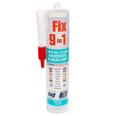 Image of TIMCO 9 in 1 Adhesive &amp; Sealant 290ml Clear