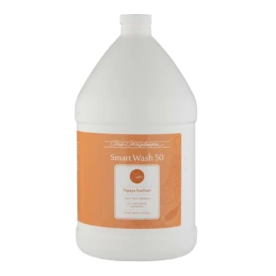Image of Chris Christensen SmartWash50 Papaya Starfruit Dog Shampoo Highly Concentrated for Smelly Dogs Deep Cleansing &amp; Deodourising All Coat Types Scent, 3.8L