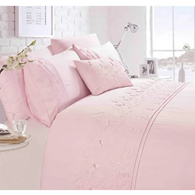 Image of Rapport Home Papillon Filled Boudoir Cushion Blush Pink 50x30cm