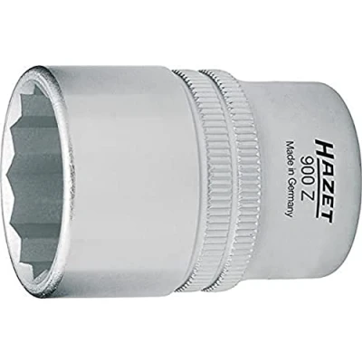 Image of HAZET 900AZ 7/8 41.5 mm 12 Point Traction Profile Socket Chrome Plated/Polished