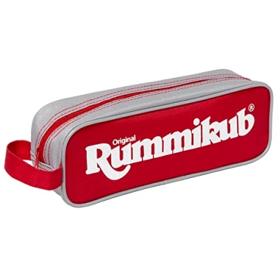 Image of IDEAL Rummikub Mini Pouch Travel game: Brings people together Family Strategy Games For 2 4 Players Ages 7+