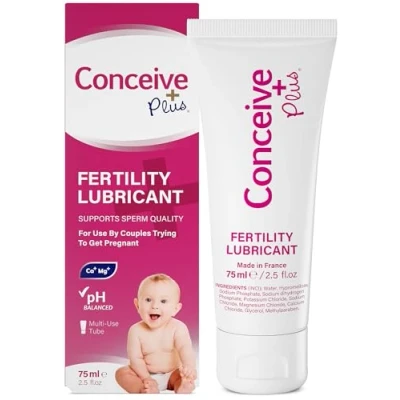 Image of Fertility Lubricant for Couples Trying to Conceive Patented Conception Personal Lubricant, Non Sticky Key Ingredients and Antioxidants Sperm Survival Tube 75ML