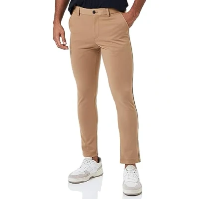 Image of JACK &amp; JONES Men&#039;s Jpstmarco Jjphil Nor Noos Chino Trousers, Otter, 33 W/34 L