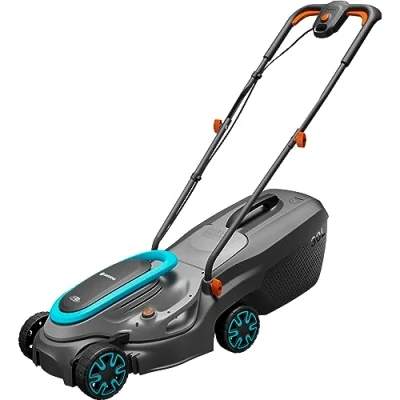 Image of Gardena Battery Lawnmower PowerMax 32/18V P4A without battery: 32 cm cutting width, 30 l catcher capacity, central height adjustment, brushless PowerPlus motor with Eco mode (14632 55)