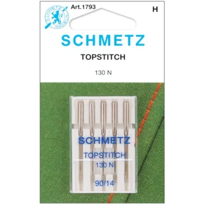 Image of Euro Notions Topstitch Machine Needles Size 14/90 5/Pkg, Other, Multicoloured, 2.25 x 8.85 11.39 cm