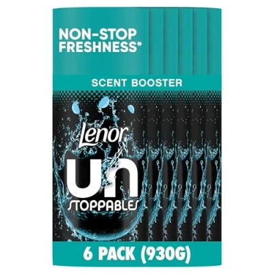 Image of Lenor Unstoppables Fresh, 6 packs x155 g, Scent Booster That Gives A Fresh Boost From Wash To
