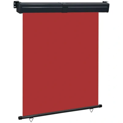 Image of vidaXL Balcony Side Awning 145x250 cm Red