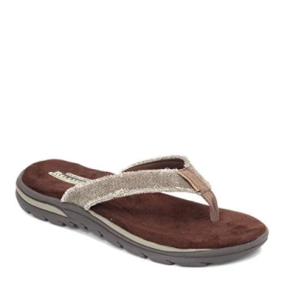 Image of Skechers Supreme Bosnia, Men&#039;s Flip Flop Sandals, Brown (CHOC), 12 UK (47.5 EU)