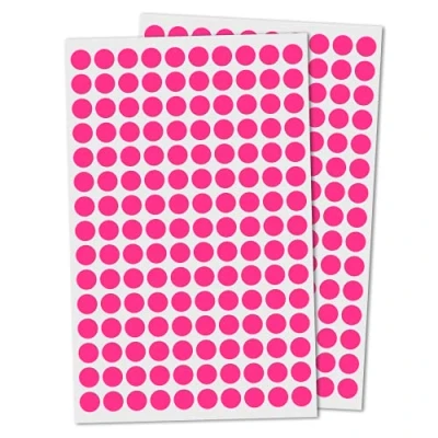 Image of 3,000 Pack, 10mm Round Dot Stickers Sticky Labels Pink