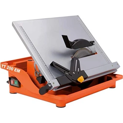 Image of Norton Clipper 70184625701 &quot;TT 200 EM&quot; Water Powered Tile Saw, Grey/Silver/Orange