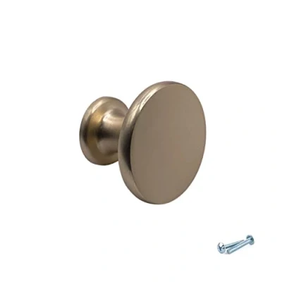 Image of M4TEC Interior Kitchen Cabinet Door Knobs Cupboards Drawers Bedroom Furniture Pull Handles Brass Brushed. VD4 Series: 36 mm
