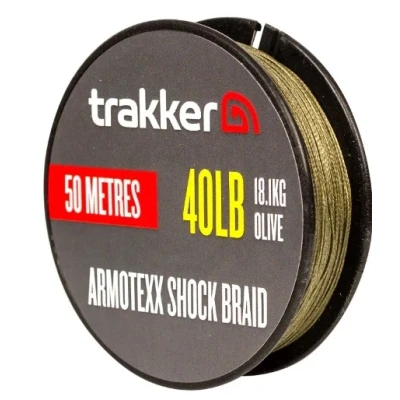Image of Trakker Armotexx Shock Braid Leader 0.40mm (18.1kg) Braided fishing line