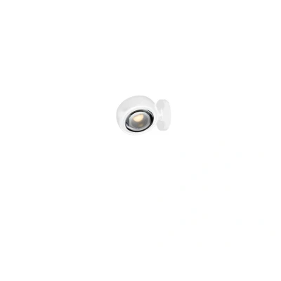 Image of LOOM DESIGN LED wall light Optic, white, aluminium, Ø 12 cm
