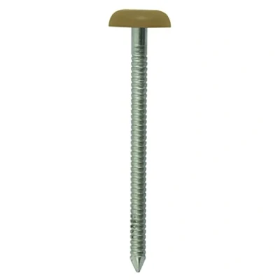 Image of TIMCO PN50O Polymer Headed Nail 50mm Oak (Box of 100)