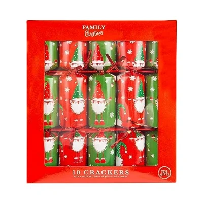 Image of OnlineStreet Christmas Party Crackers for Loved Ones Family with Novelty Gifts Pack of 10 in Assorted Colors &amp; Designs, Xmas Gift (A Gonks Christmas)