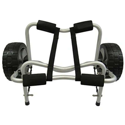 Image of Folding Kayak Trolley With Kickstand (sup Paddle Board Canoe Carrier)