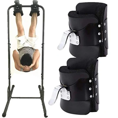 Image of YADLCR Inversion Gravity Boots, Solid Steel Frame Handstand Boots Abdominal Crunch Sit Up Bar Hooks Fitness Exerciser for Relieving Back Pain