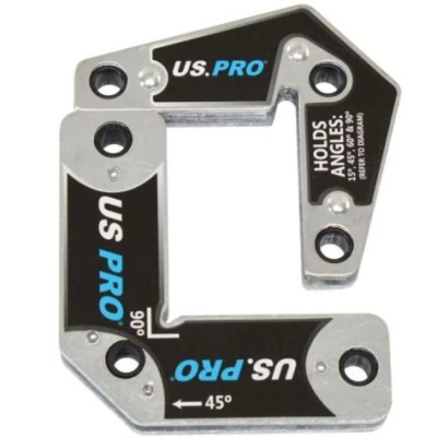 Image of US PRO Tools 2pcs Multi Angle 15 45 60 90 Welding Magnets Holders Positioning Kit 6739