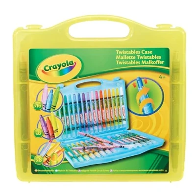 Image of Crayola Twistables Case (32 Pack) (Case colour may vary Purple, Blue, Yellow)