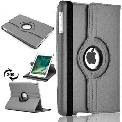 Image of 360 Rotating Cover for iPad Mini 1/2/3 (2012, 2013, 2014) A1432, A1454, A1455, A1489, A1490, A1491, A1599, A1600 PU Leather Case Grey