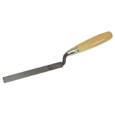 Image of C.K Finger Trowel Flat Carbon Steel Wood Handle 25x175mm