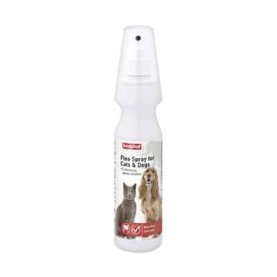 Image of Beaphar Flea Spray Cat Dog 150ml