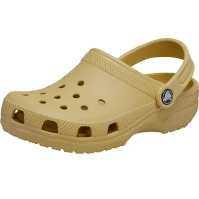 Image of Crocs Unisex Kids Classic Clog T Clogs, Wheat, 6 UK Child
