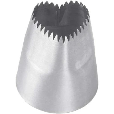 Image of Silver Stainless Steel Heart Shaped Cake Icing Piping Decorator Dessert Mold, Shaping Tips Nozzles Mold for Flowers Pastry Frosting Decorating Tools