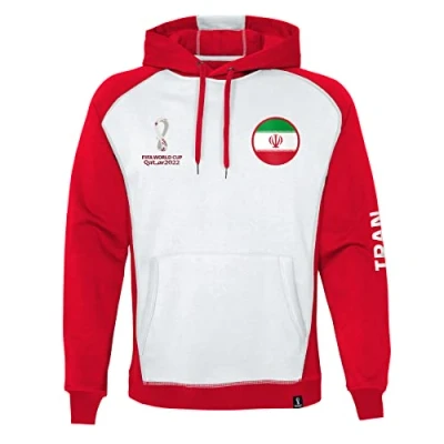 Image of Official FIFA World Cup 2022 Overhead Hoodie, Men&#039;s, Iran, Medium White