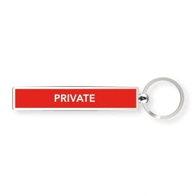 Image of IF Show Offs Keys, Novelty Metal Keyrings with Enamel Infill Private