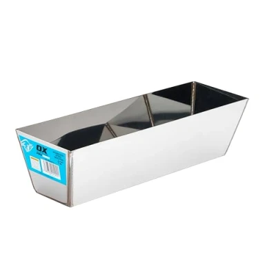 Image of OX Pro Stainless Steel Plasterers Mud Pan 12 in / 300mm, Blue