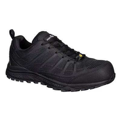 Image of Portwest Composite Textile Trainer S1PS ESD SR FO Black 41