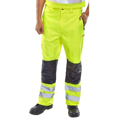 Image of Contrast Hi Viz Trousers 4XL