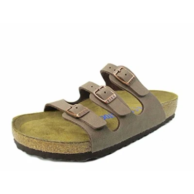 Image of Birkenstock Florida Mocca Soft Footbed Birko Flor