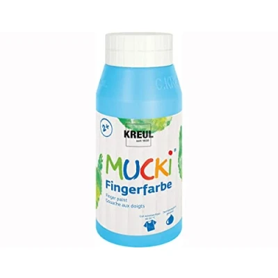 Image of Kreul Mucki 23201 Finger Paint 750 ml light blue
