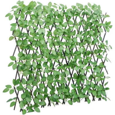 Image of vidaXL Artificial Ivy Trellis Expandable Green 180x65 cm