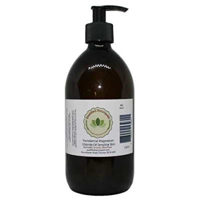 Image of Magnesium Oil 525ml (Sensitive Skin) with Pump Pure Transdermal Chloride Zechstein Sourced