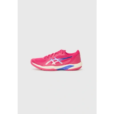 Image of Asics Solution Swift FF 2 Multicourt tennis shoes, Women&#039;s, Size: 7.5, Bright rose/dark blue shoes