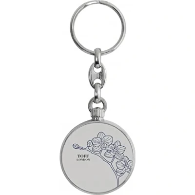 Image of Toff London Blue Orchid Flower Keyring