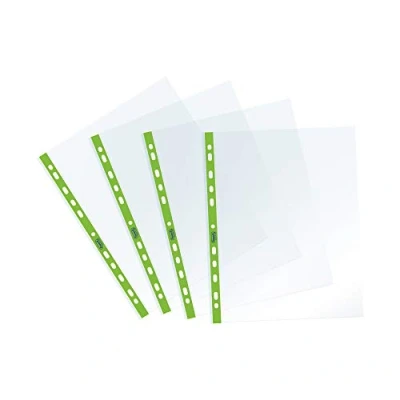 Image of Favorit Pack of 25 A4 Transparent Envelopes 22 x 30 cm Internal Blank Universal Hole 400136865