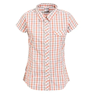 Image of Trespass Tilley, Blush Check, XXS, T Shirt for Women, XX Small / 2X 2XS, Pink
