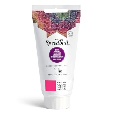 Image of Speedball Art Products 2.5 fl. oz. Fabric Block Printing Ink, Magenta, Ounce