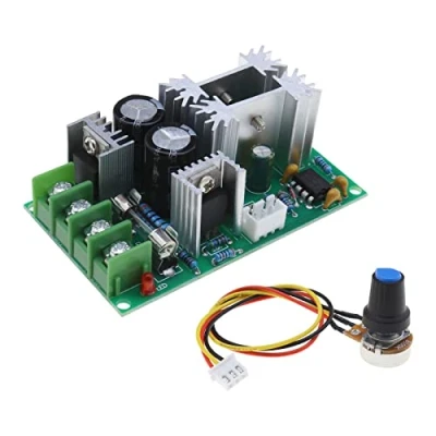 Image of eMagTech PWM DC Motor Speed Controller Module 12V 24V 36V 48V Adjustable Electronic Governor Regulation Switch 20A Ultra Small LED Dimmer